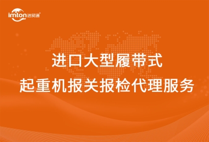 進(jìn)口大型履帶式起重機(jī)報(bào)關(guān)報(bào)檢代理服務(wù)